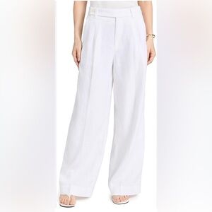 Madewell Harlow Wide-Leg Pants Linen Trousers